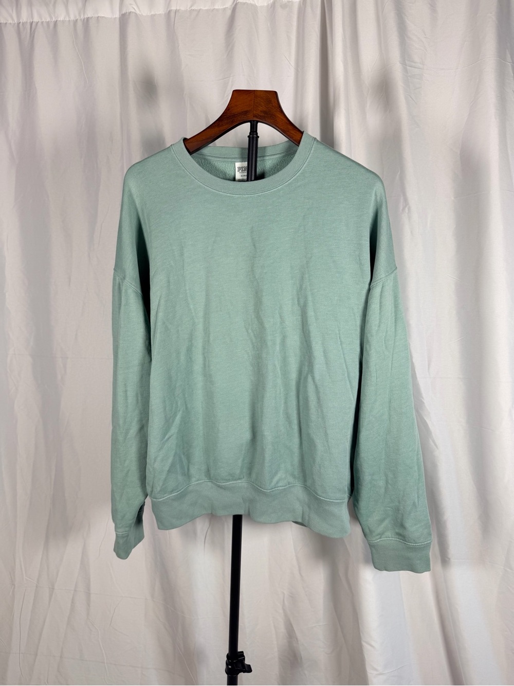 PINK Victoria's Secret Sage Green Crewneck